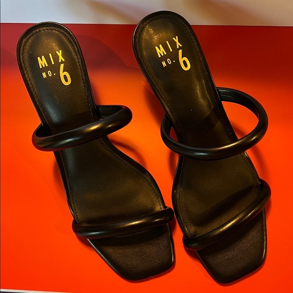 Mix No. 6 Women's Black Cornelle Sandals, New No Box, Size 9 - Picture 1 of 6